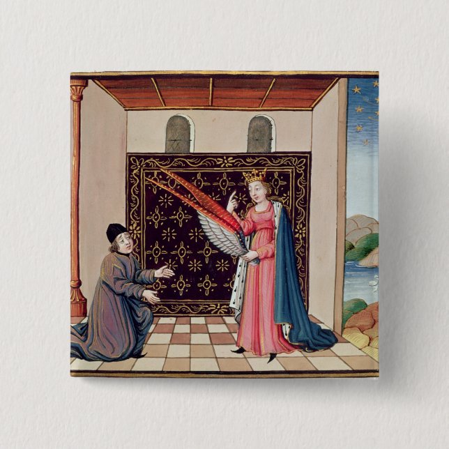 Angebote Dame Philosophy zu Boethius Flügeln Button (Vorderseite)