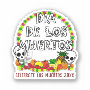 Angebote für Dia de Los Muertos Aufkleber