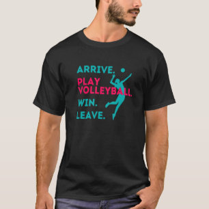 ANGEBOTENE SPIELVOLLEYBALL GEWINNEN VERLASS Fun Vo T-Shirt