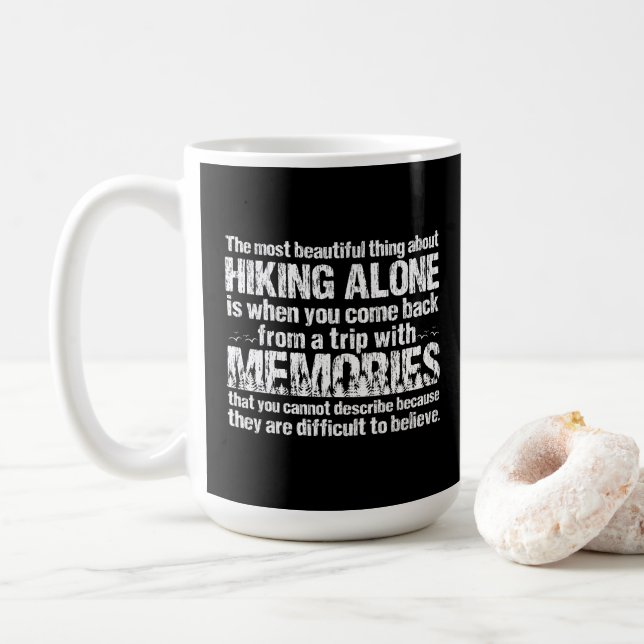 Angebotspreis für Wanderungen Kaffeetasse (Mit Donut)