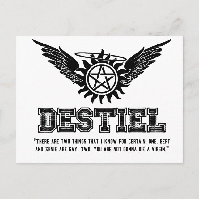Angebotsreihe Destiel - #10 Postkarte (Vorderseite)