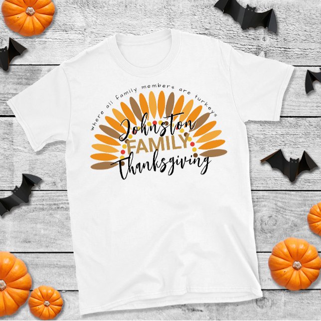 Angebotsreihe hinzufügen Erntedank T-Shirt (Create Thanksgiving Family t-shirts for holiday reunions and gatherings. )