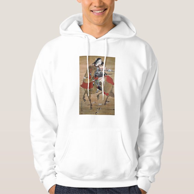 Angebrachte Samurais Hoodie (Vorderseite)