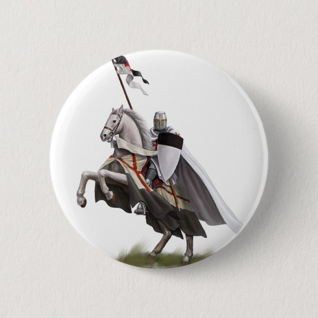 Angebrachter Ritter Templar Button (Vorderseite)