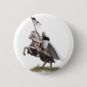 Angebrachter Ritter Templar Button