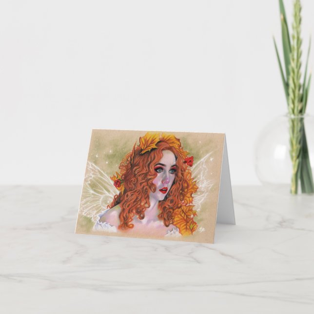 Angebrannte Fairy Card Dankeskarte (Vorderseite)