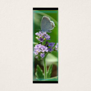 Angebundenes blaues Schmetterlings-OstLesezeichen