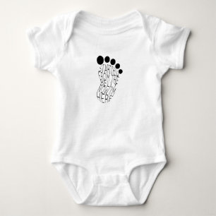 Angefangen vom Bauch jetzt bin ich hier Babydusche Baby Strampler