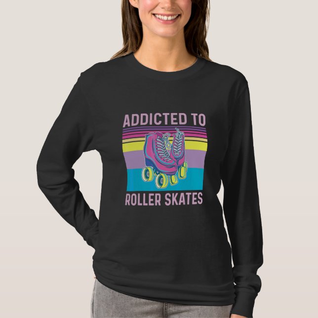 Angegeben an Roller-Skate, die für einen Roller-Sk T-Shirt (Vorderseite)