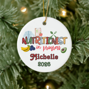 angehende Ernährungsberaterin Keramik Ornament