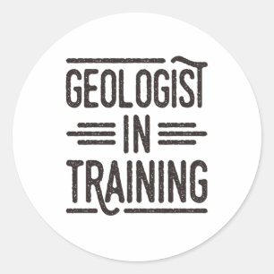 angehender Geologe zukünftiger Geologe Runder Aufkleber