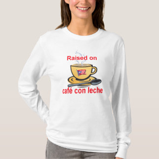 angehoben auf Cafébetrug leche T-Shirt
