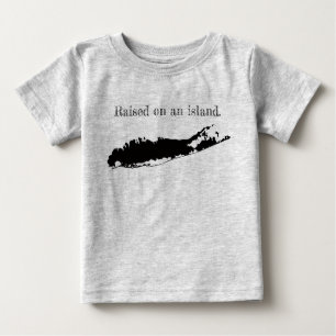angehoben auf eine Insel Long Island New York Baby T-shirt