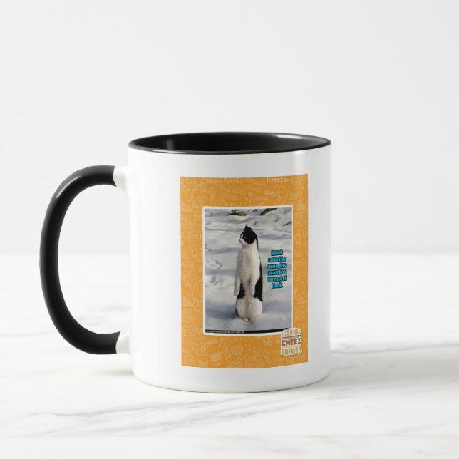 Angehoben durch Pinguine Tasse (Links)