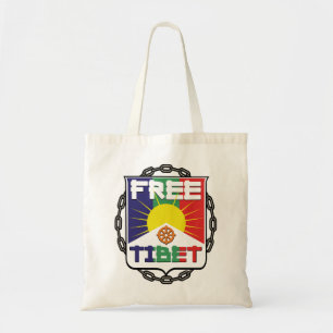 Angekettetes freies Tibet Tragetasche