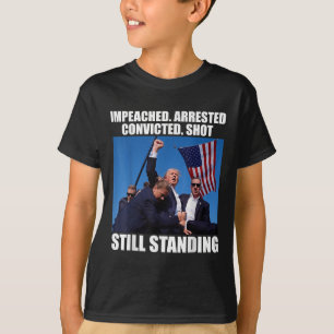 Angeklagter verhafteter, verurteilter Schuss noch T-Shirt