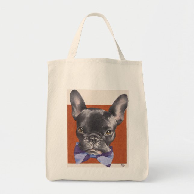 "Angekleidet für Abendessen" Bio Tragetasche (Vorne)