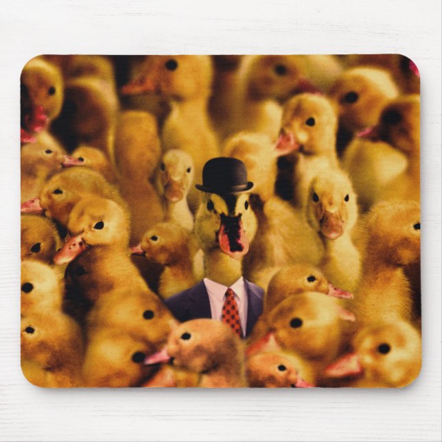 Angekleidet für Erfolgs-Ente Mousepad (Vorne)