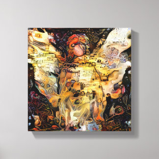 Angel 1187 Kisty Print 10" X 10" Wrapped Canvas Pr Leinwanddruck