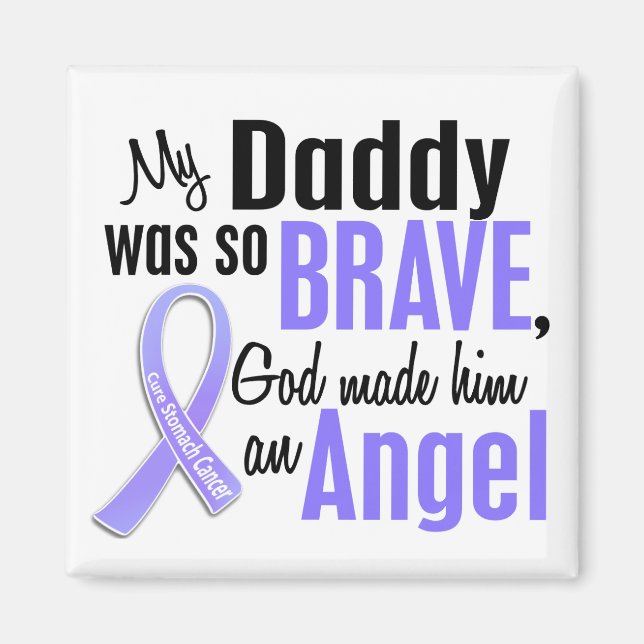 Angel 1 Daddy Stomach Cancer Magnet (Vorne)