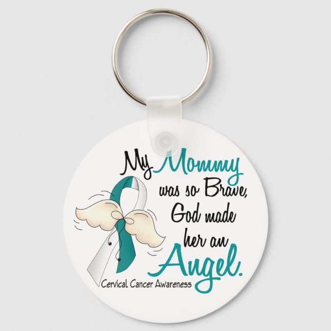 Angel 2 Mami des zervikalen Krebses Schlüsselanhänger (Vorderseite)