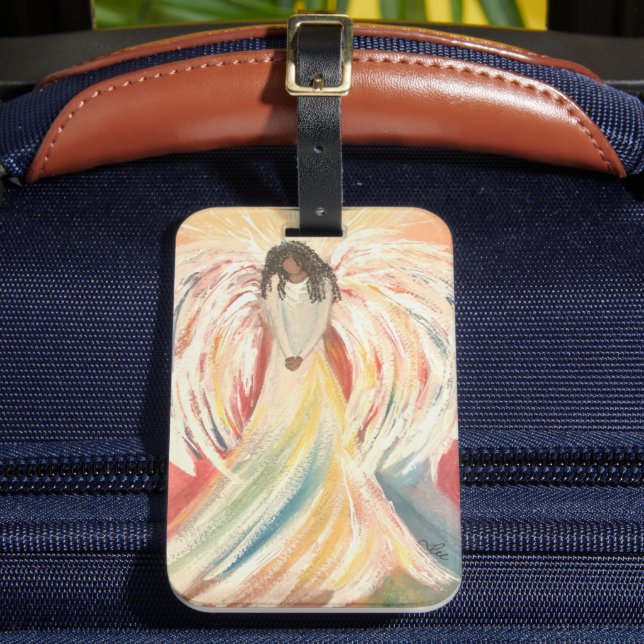 Angel Acrylic Luggage Tag Gepäckanhänger (Vorderseite Insitu 2)