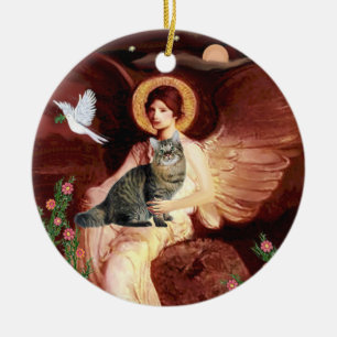 Angel - Amerikanische Bobtail-Katze Keramik Ornament