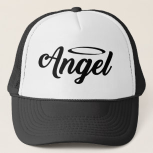 Angel Art Cool Text Graphic Angel Word Text Art Truckerkappe