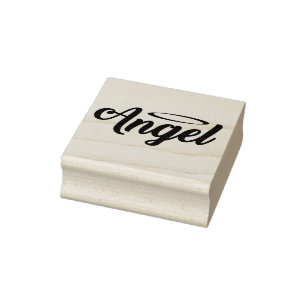 Angel Art Cool Text Graphic Word Text Art Niedlich Gummistempel