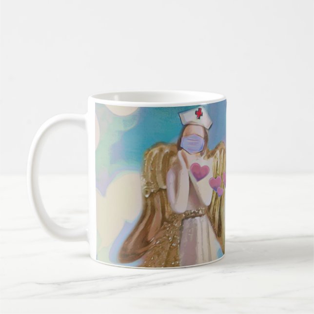 Angel Art des Arztes Kaffeetasse (Links)