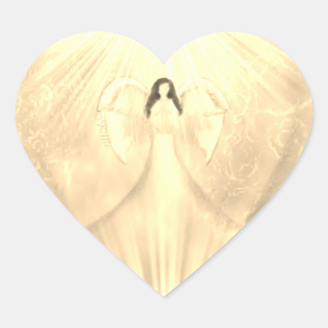 Angel Art Yellow Archangel Uriel Gebet Sticker (Vorderseite)