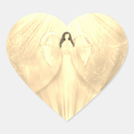 Angel Art Yellow Archangel Uriel Gebet Sticker
