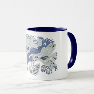 Angel Ästhetische Vögel TWArt 12-Blaue Tasse