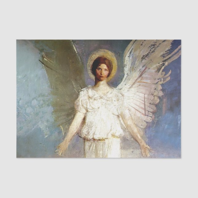 "Angel at Noon" von Abbott Thayer Seidenpapier (Vorderseite)
