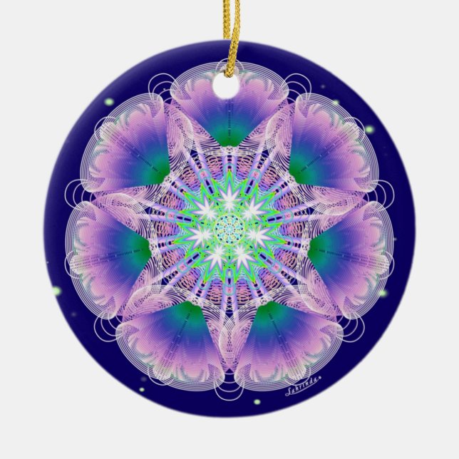 Angel Atmung/Bewusstsein Keramikornament (Vorne)