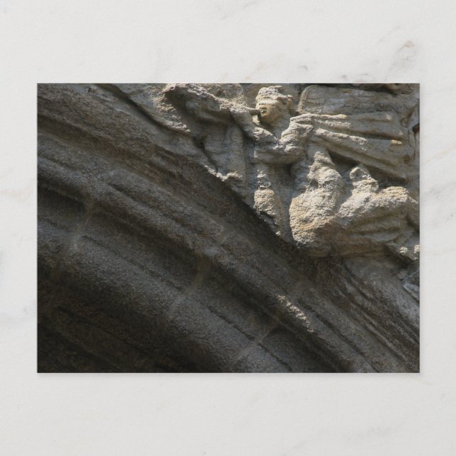 Angel auf dem Santiago de Compostela Postkarte (Vorderseite)