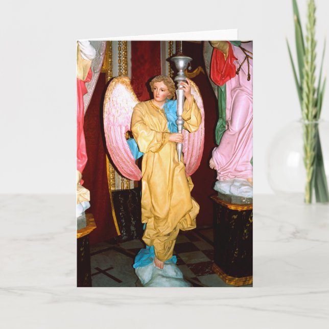 Angel auf Malta Feiertagskarte (Vorderseite)