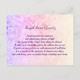 Angel Aura Quarz Kristall Design Postkarte