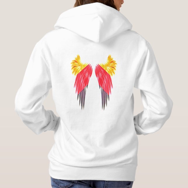 Angel aus Deutschland Hoodie (Rückseite)