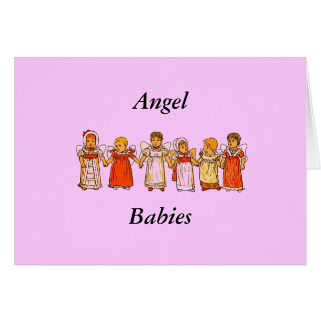 Angel Babies Card (Vorderseite (Horizontal))