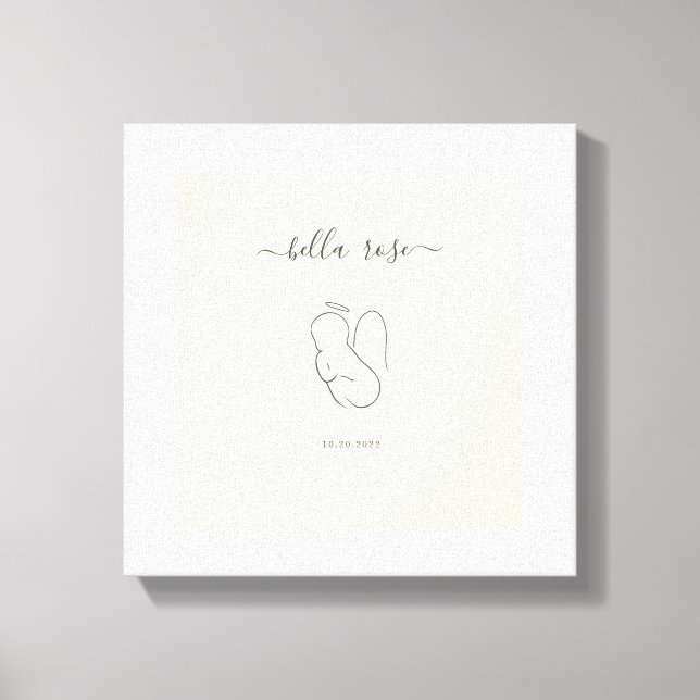 Angel Baby Beileid Gift Leinwanddruck (Vorderseite)