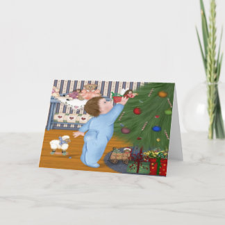 Angel Baby Christmas Card Feiertagskarte