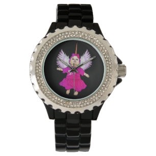 Angel Baby Fairy Unicorn Flügel geflügelt Magic Gi Armbanduhr