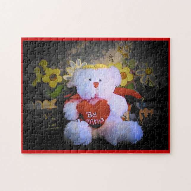 Angel Bear Valenpuzzle Puzzle (Horizontal)