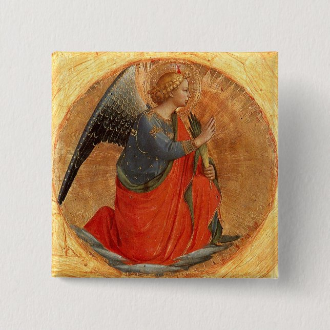 Angel bei der Annunziation Button (Vorderseite)