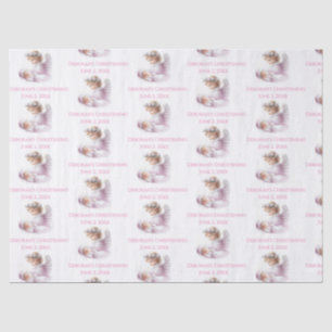 Angel beobachtet die Taufe eines Mädchens Seidenpapier