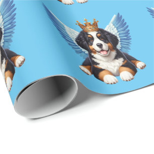 Angel Bernese Mountain Dog Lovers Berner Puppy Geschenkpapier