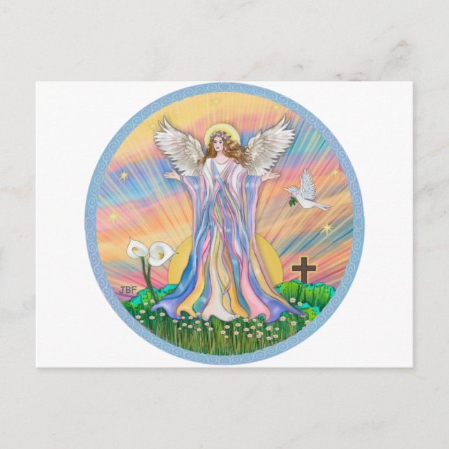 Angel Blessing Postkarte (Vorderseite)