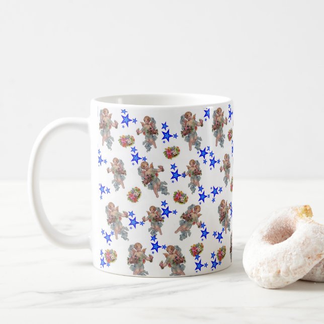 Angel Blue Star Tasse (Mit Donut)