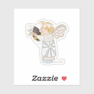 Angel Boy and Bee Sticker